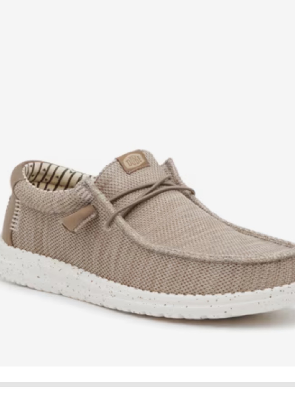 Hey Dude Taupe Knit Slip-On Loafer